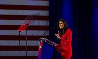 Republican presidential candidate Nikki Haley