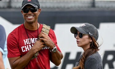 Tiger Woods and Erica Herman together in Orlando