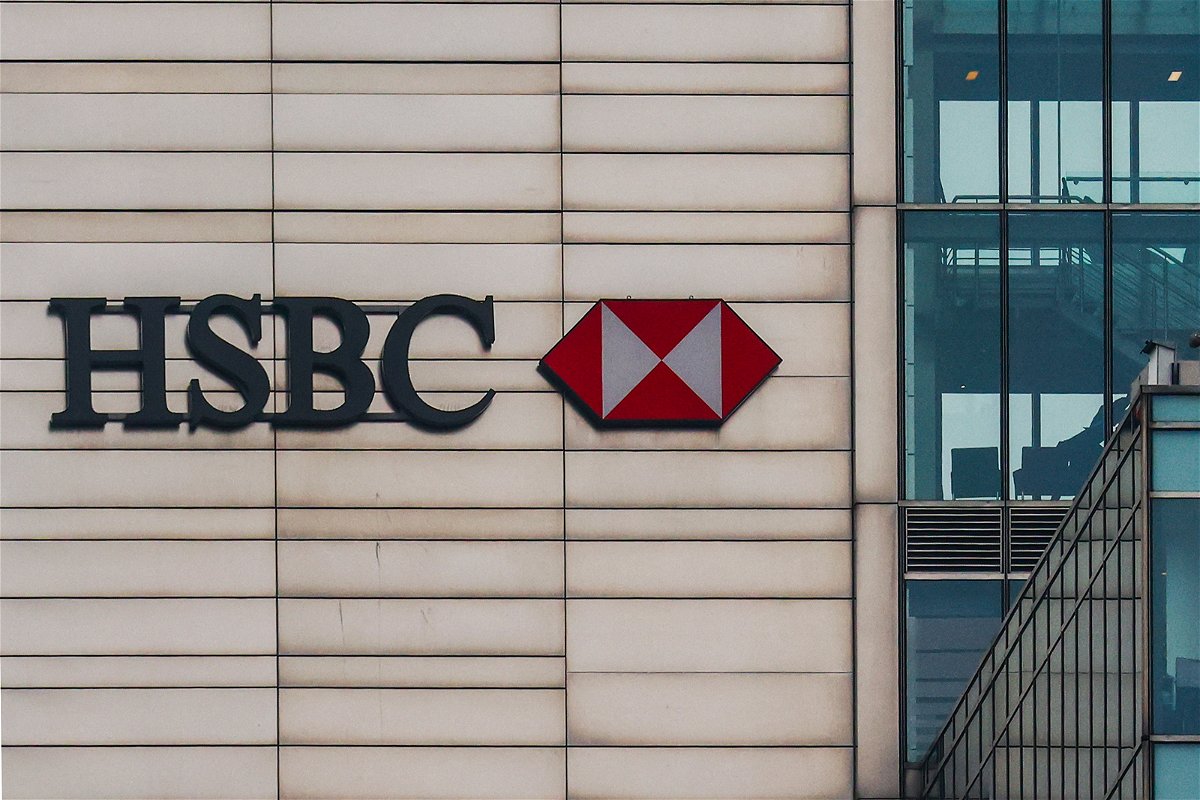 <i>Beata Zawrzel/NurPhoto/Getty Images</i><br/>HSBC announced it had tripled its quarterly profit Tuesday. HSBC logo is seen on a building in Warsaw