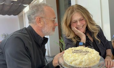 Tom Hanks and Rita Wilson celebrated their 35th wedding anniversary with this photo posted on Wilson's social media accounts.