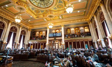 A general view of the Iowa House during debate on Wednesday