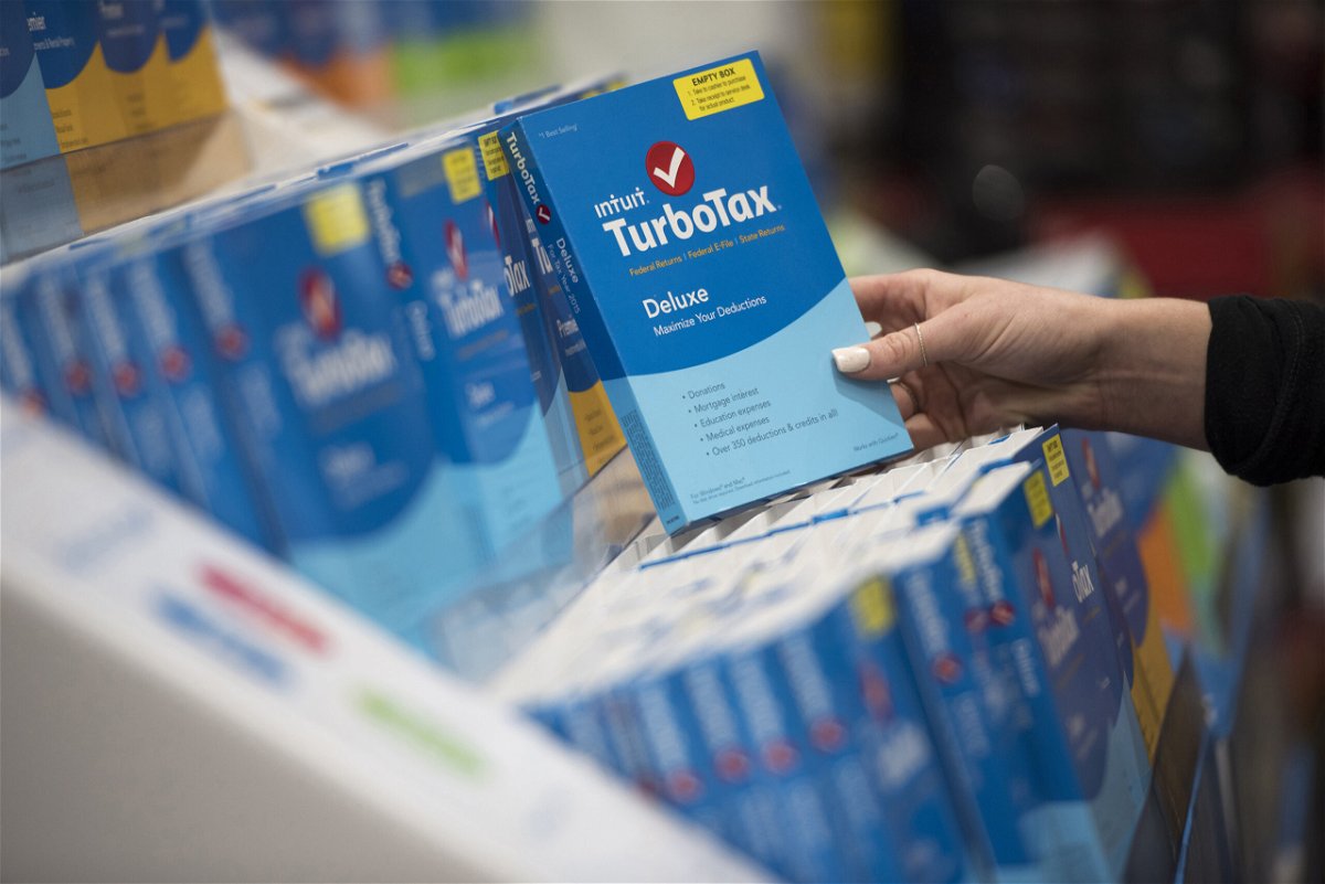 <i>Peter Barreras/AP</i><br/>TurboTax  is sending checks to 4.4 million customers as part of a $141 million settlement. The Intuit TurboTax software is on display here.