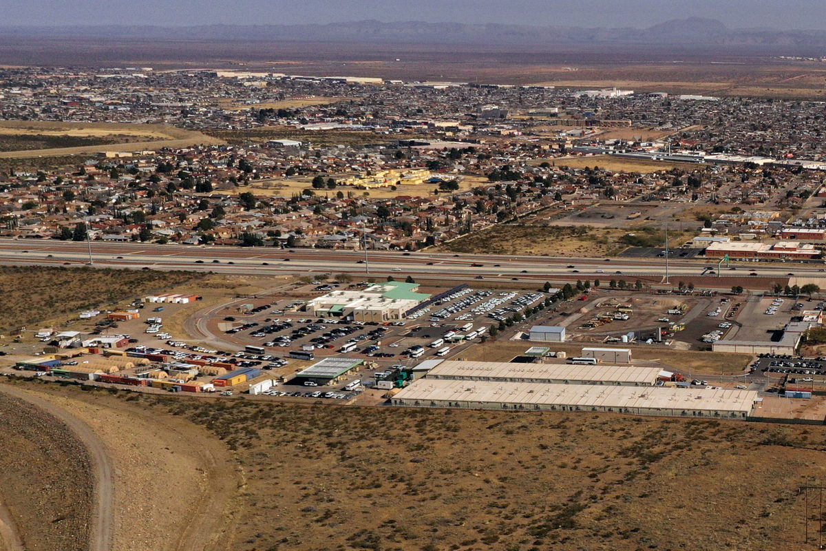 <i>PATRICK T. FALLON/AFP/AFP via Getty Images</i><br/>A federal judge late Thursday night temporarily blocked the Biden's administration's plan to release migrants from CBP custody. Pictured is a Border Patrol Station for processing migrants in El Paso