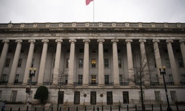 The US Treasury building in Washington