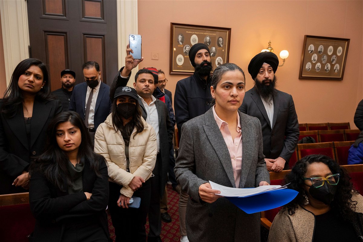 <i>José Luis Villegas/AP</i><br/>California state Sen. Aisha Wahab introduced a bill on March 22 to protect against caste discrimination in the state. State Senate lawmakers approved the measure on May 11.