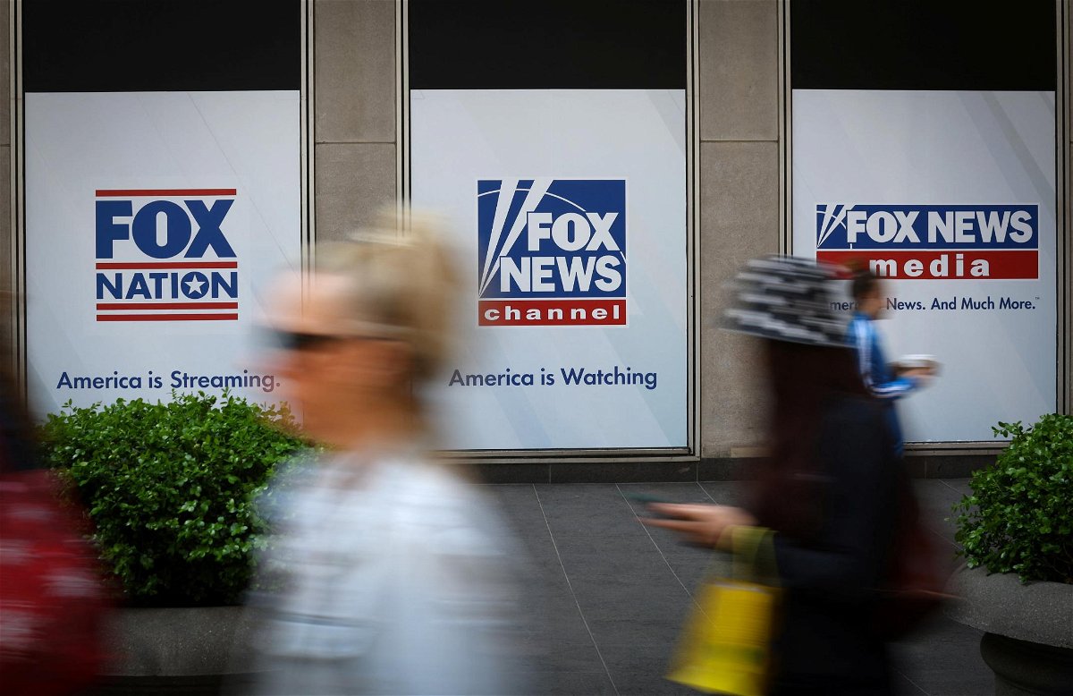 <i>Mike Segar/Reuters</i><br/>Fox Corp. posted a loss in the most recent quarter after it paid a $787.5 million settlement to Dominion Voting Systems. Pictured is the Fox News headquarters building in New York City.
