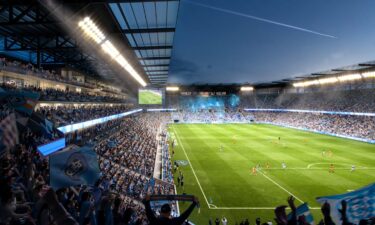 Rendered image showing New York City FC's future stadium.