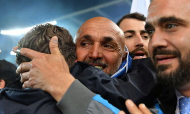 From Maradona and financial bankruptcy to Scudetto. Spalletti is pictured celebrating the Serie A win.