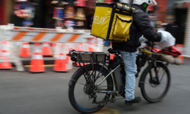 New York City is known for fast meals but its public spaces are being severely strained by the surge in on-demand deliveries