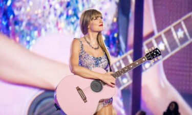 Taylor Swift performs onstage during The Eras Tour at Mercedes-Benz Stadium on April 28