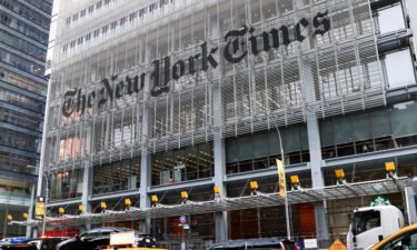 The New York Times headquarters is seen here in December 2022. A New York judge dismissed a 2021 lawsuit that former President Donald Trump brought against the New York Times and its journalists over the disclosure of his tax information.
