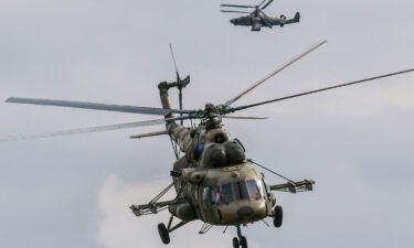 A file image of a Russian Air Force Mil Mi-8 attack helicopter