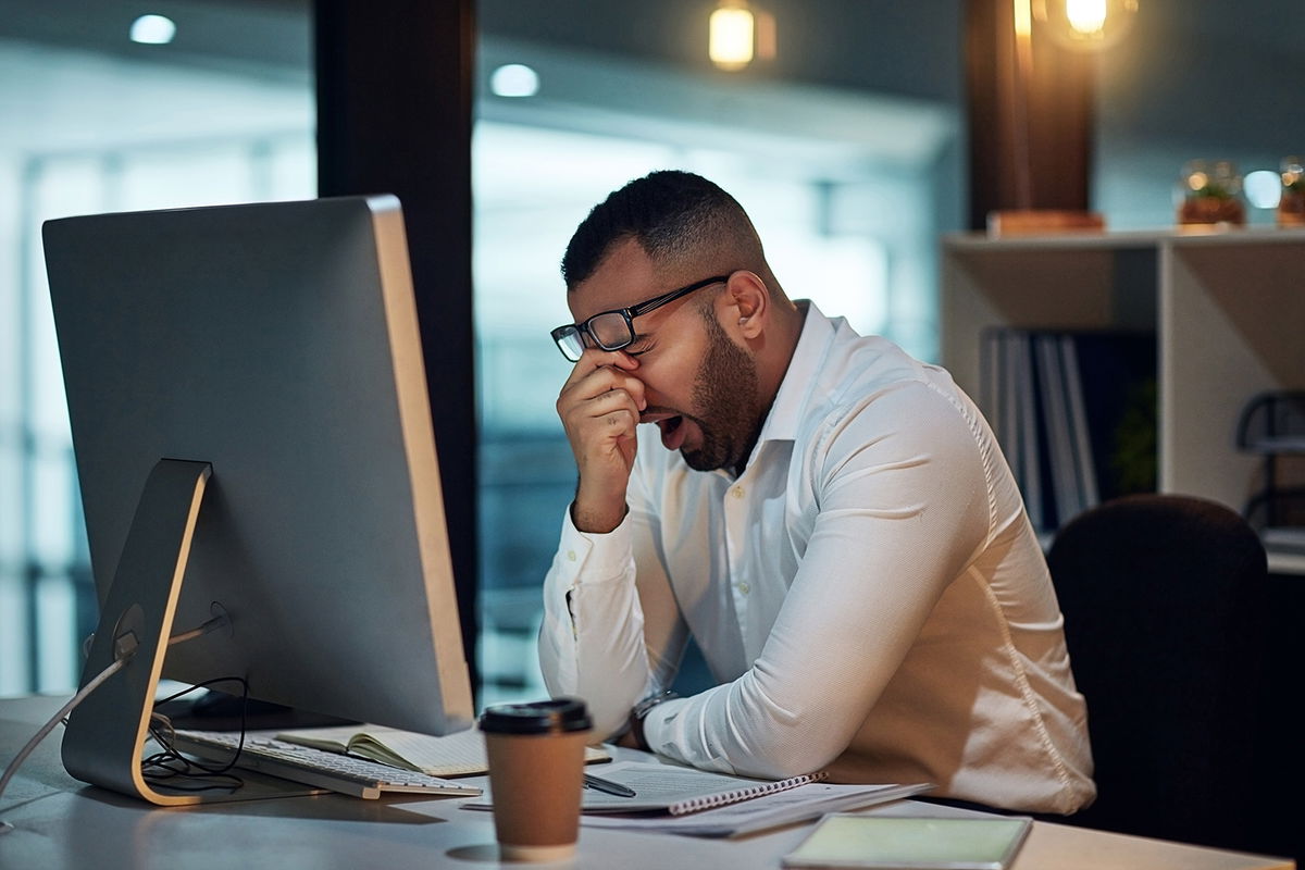 <i>LumiNola/E+/Getty Images</i><br/>Experiencing negative changes in workplace leadership and fairness was associated with the strongest long-term impact on a worker's sleep.