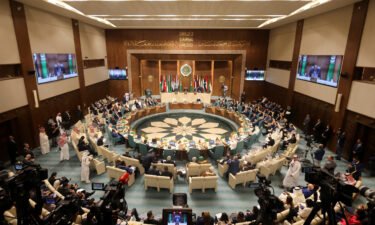 The opening session of the meeting of Arab foreign ministers at the Arab League Headquarters