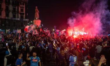 A 26-year-old man has died as a result of gunshot wounds sustained during celebrations by soccer fans in Naples