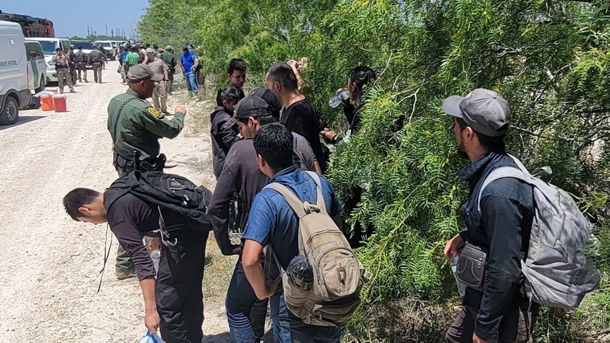 <i>From Kinney County Sheriff's Office/Facebook</i><br/>A train traveling near the US-Mexico border toward Uvalde