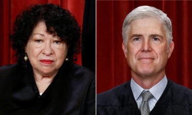 U.S. Supreme Court Justices Sonia Sotomayor and Neil Gorsuch.