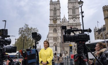 How to watch the coronation of King Charles III in the US. TV cameras are pictured already stationed outside Westminster Abbey.