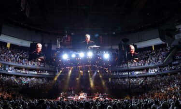 A sold-out crowd watches Bruce Sprinsteen perform at Prudential Center in April in Newark