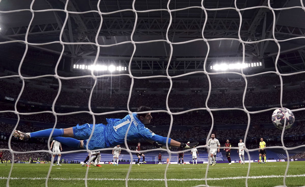 <i>Nick Potts/AP</i><br/>Kevin De Bruyne equalizes for Manchester City against Real Madrid.