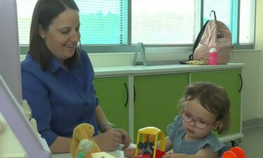 Now two-year-old Elizabeth is still working on her strength in physical and occupational therapy after also being diagnosed with mild right-side cerebral palsy.