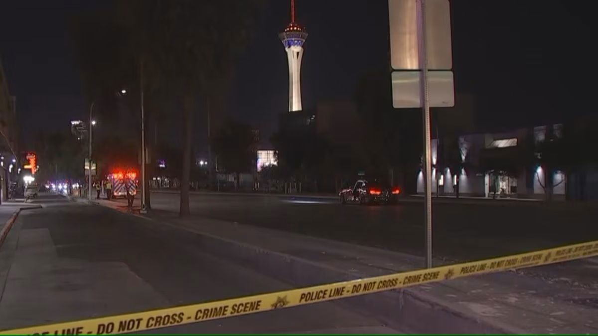 <i>KVVU</i><br/>Las Vegas police say driver fled on foot after pedestrian hit