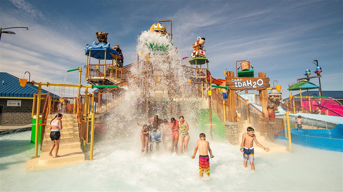 Roaring Springs in Meridian, Idaho, is home to the world’s first and only Tipping’ Tater 650-gallon potato tipping bucket that is part of Camp IdaH2O.