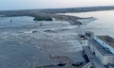 A major dam and hydro-electric power plant in Russian-occupied southern Ukraine was destroyed early Tuesday.