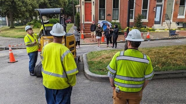 <i>WJZ</i><br/>Three Baltimore residents protesting the installation of exterior gas equipment were arrested in Federal Hill on Thursday afternoon.