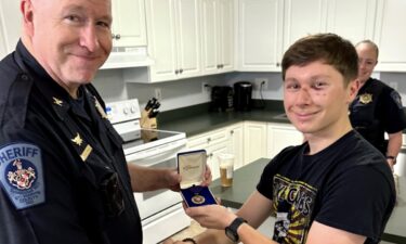 A patrol deputy was honored on Tuesday for his bravery against an assailant early Monday morning in St. Mary's County.