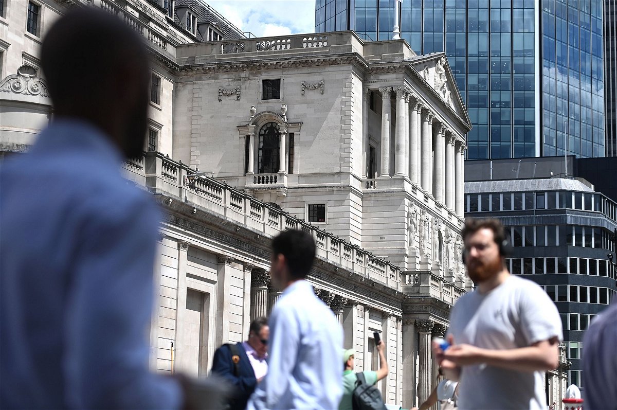 <i>Neil Hall/EPA-EFE/Shutterstock</i><br/>The Bank of England in the financial district of the City of London
