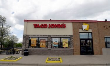 A Taco John's restaurant is pictured in Denver on May 16. Taco Bell is asking U.S. regulators to force Wyoming-based Taco John's to abandon its longstanding claim to the "Taco Tuesday" trademark.