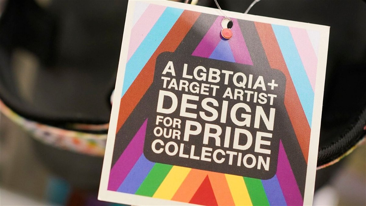 <i>Seth Wenig/AP</i><br/>Pride month merchandise is displayed at the front of a Target store in Hackensack
