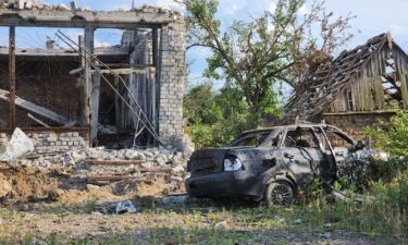 Russian soldiers took positions in the destroyed and abandoned village houses. Now Ukrainians fear they could be booby-trapped.