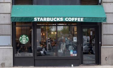 A store front of a Starbucks Coffee shop located in Broadway Avenue in Manhattan New York.