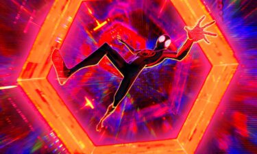 Spider-Man (voiced by Shamiek Moore) in "Spider-Man: Across the Spider-Verse."