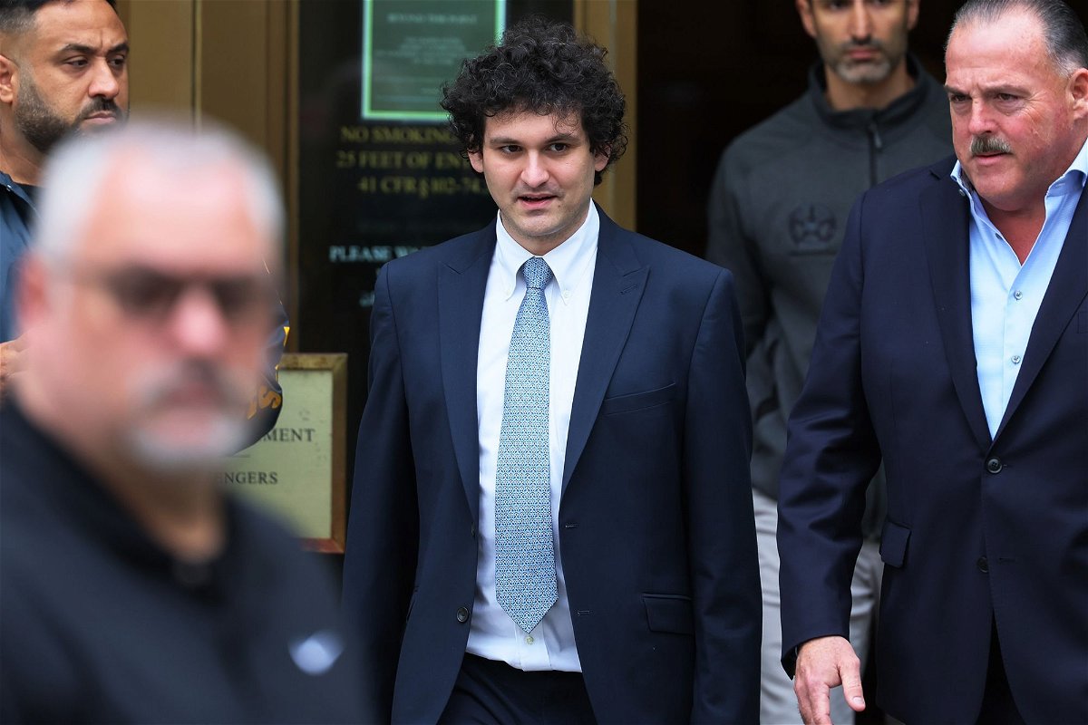<i>Michael M. Santiago/Getty Images</i><br/>FTX Founder Sam Bankman-Fried leaves Manhattan Federal Court after a court appearance on June 15