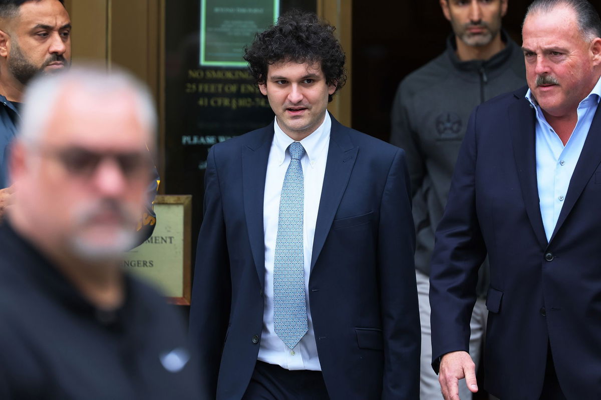 <i>Michael M. Santiago/Getty Images</i><br/>FTX Founder Sam Bankman-Fried leaves Manhattan Federal Court after a court appearance on June 15