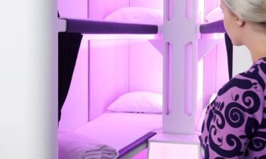 The Skynest concept offers a lie-flat option for economy passengers.