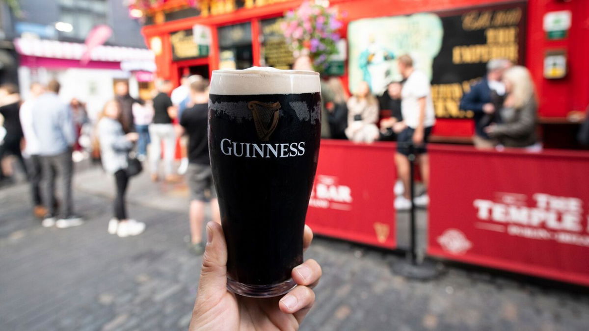 <i>Stefano Guidi/Getty Images</i><br/>A pint of Guinness in Dublin's Temple Bar