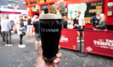 A pint of Guinness in Dublin's Temple Bar