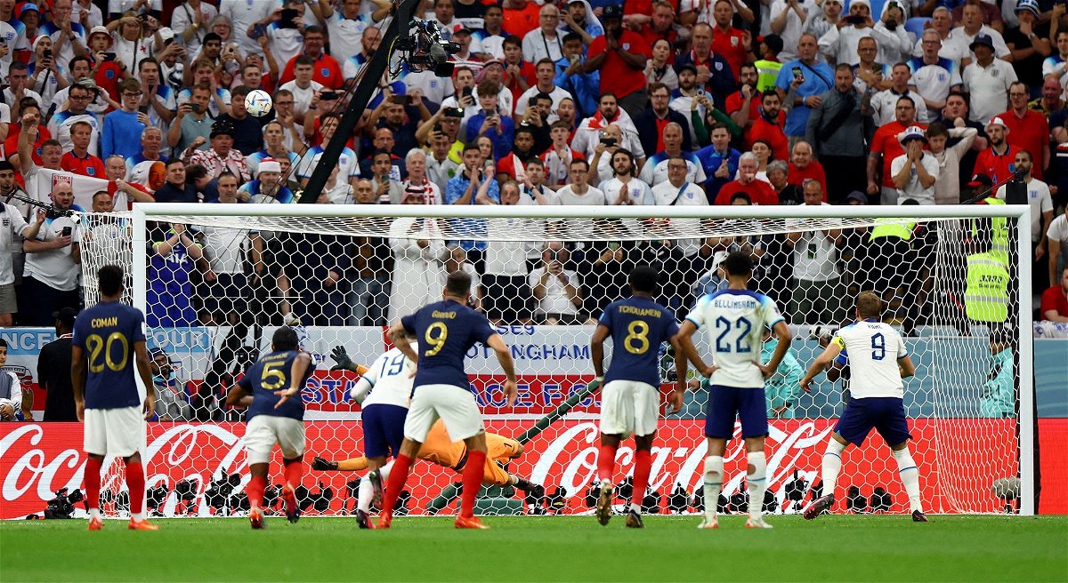 <i>Hannah Mckay/Reuters</i><br/>England vs. France in the quarterfinals saw the biggest spike in abuse at the 2022 World Cup.