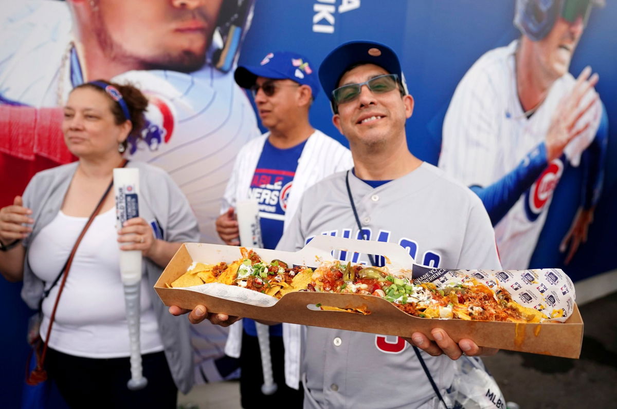 <i>Zac Goodwin/PA Images/Getty Images</i><br/>Fans also took advantage of the food at the game.