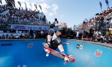 Tony Hawk was the first skateboarder to complete the trick.