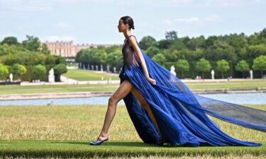 The finale featured three closing looks in the French tricolore.