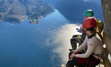 Hornelen's via ferrata offers incredible views along the way and at the top.