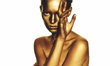 The new book "90s" published by powerHouse Books features images of supermodels from the era including a gold-painted Kate Moss.