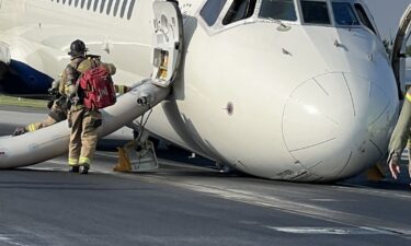 No injuries were reported from the landing.