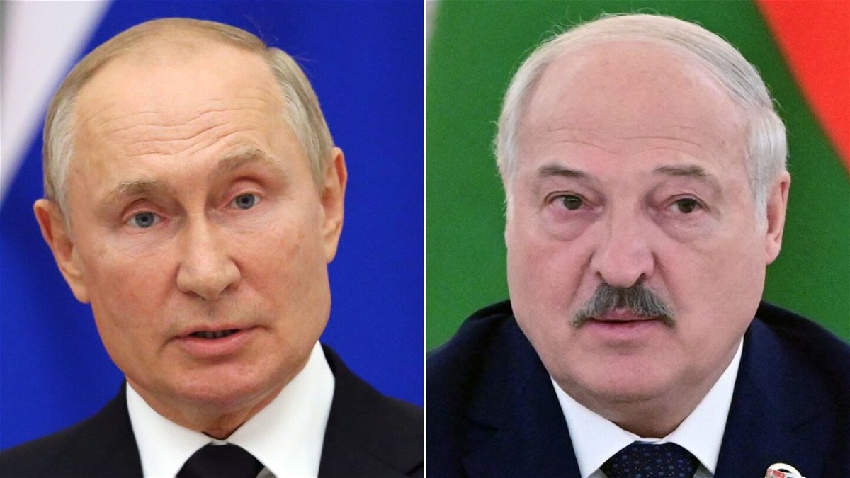 <i>Getty Images/Reuters</i><br/>Aleksandr Lukashenko (right) claimed Vladimir Putin was unable to get Prigozhin on the phone while the incursion unfolded.