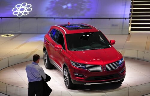 A Lincoln MKC at the North American International Auto Show in 2014. Ford